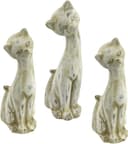 I.GE.A. Tierfigur Antik-Keramikkatze | Braun