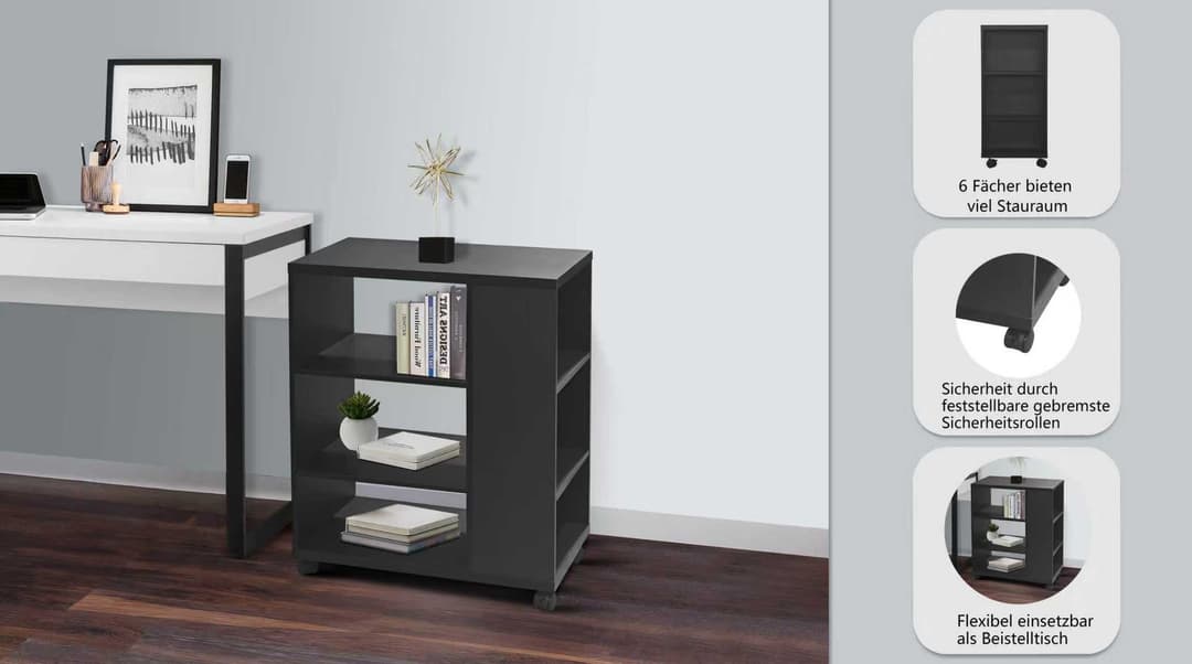 OTTO home Rollwagen LOKVE | Schwarz