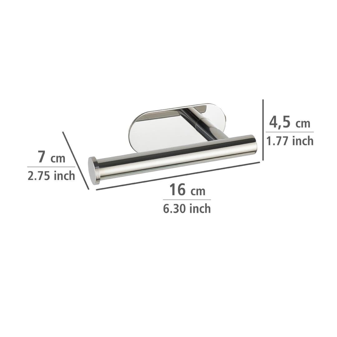 WENKO Toilettenpapierhalter Orea | Silber