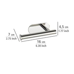WENKO Toilettenpapierhalter Orea | Silber