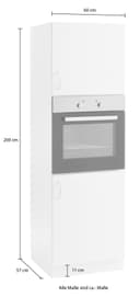 wiho Küchen Backofenumbauschrank Flexi | Schwarz 4