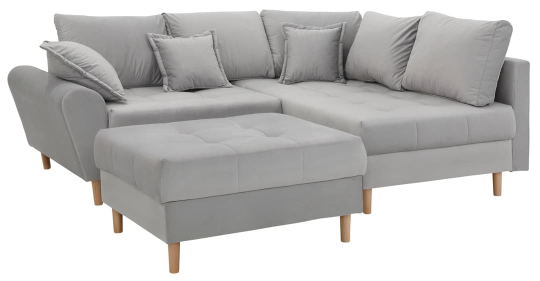 Home affaire Ecksofa Rice L-Form | Grau