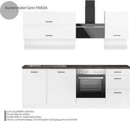 KOCHSTATION Küchenzeile KS-Frieda | Weiß