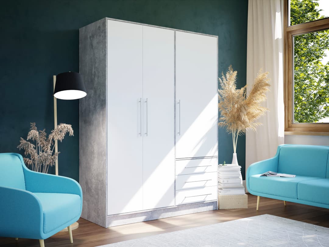 FORTE Kleiderschrank Jupiter | Mehrfarbig