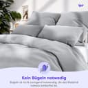 Wolkenfeld Bettwäsche Mikrofaser 4 tlg | Grau 5