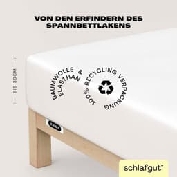 Schlafgut Spannbettlaken EASY JERSEY | Weiß