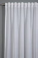 GARDINIA Gardine Schal mit Gardinenband Voile Uni | Weiß 3