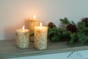 Myflair Möbel & Accessoires LED-Kerzen-Set | Holztöne 5