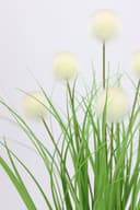 Kunstpflanze Knopfgras im Topf | Weiß 2