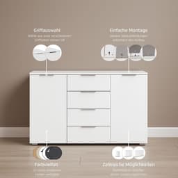 OTTO home Kombikommode Sideboard Schubladenkommode AGORDO | Holztöne