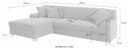 DOMO collection Ecksofa Turah | Rot 5