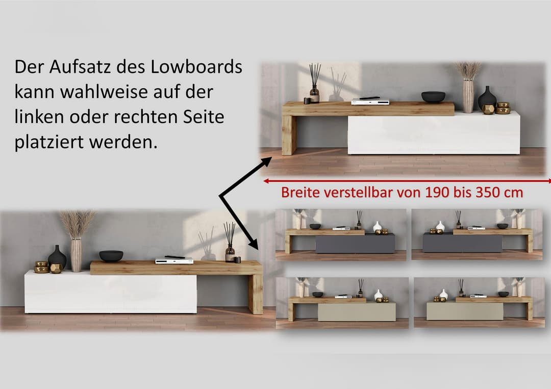 OTTO home Lowboard Chronos | Grau
