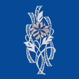 W. Reuter & Sohn - Plauener Spitze® Fensterbild Moderne Blüte