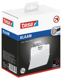 tesa KLAAM Toilettenpapierhalter | Silber