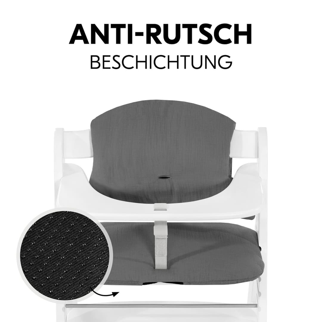 Hauck Highchair Pad Select Muslin | Grau