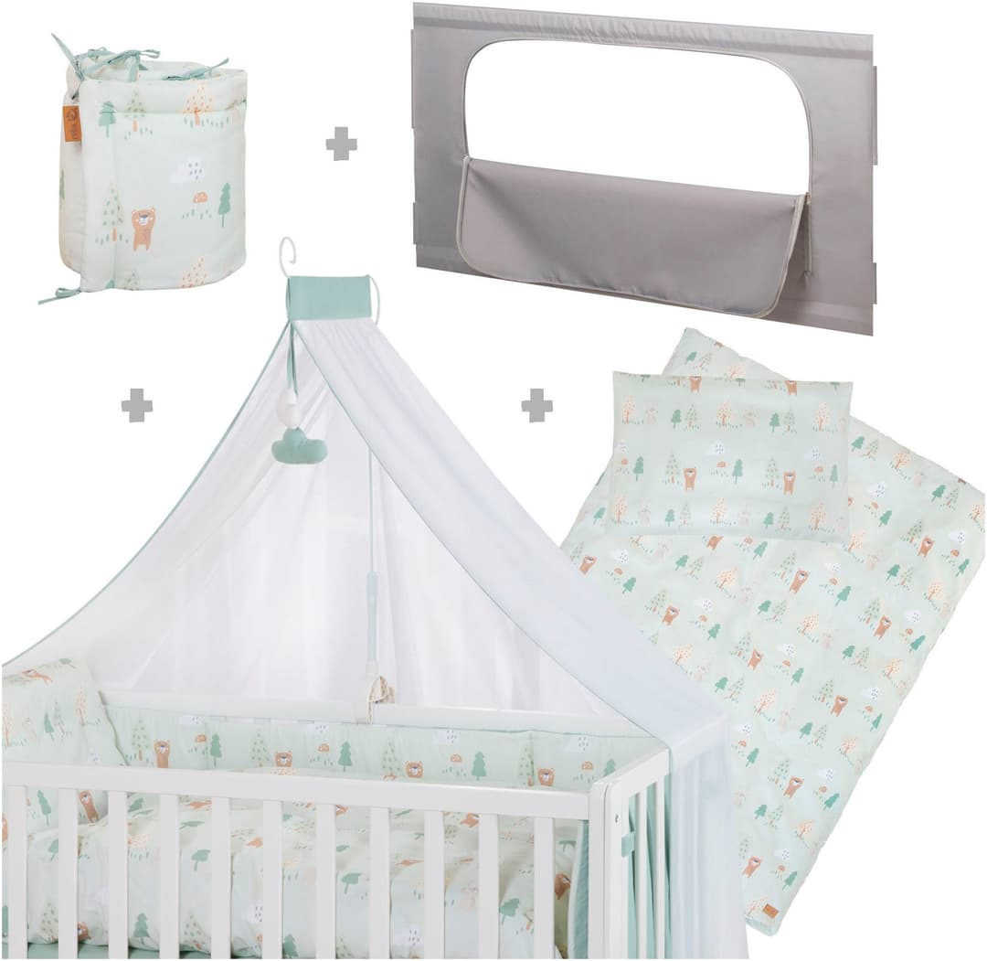 roba Babybett Room Bed - Woodland Buddies | Weiß