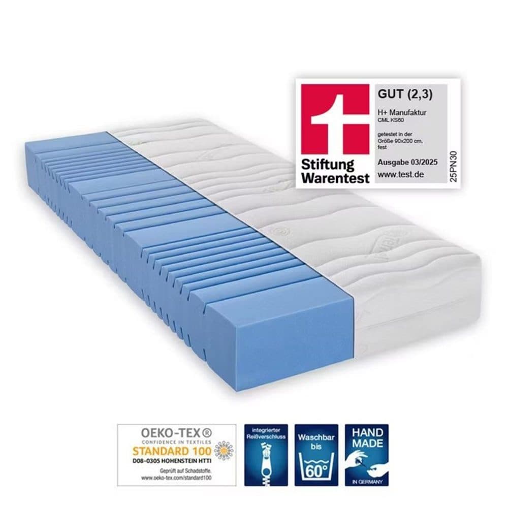 Kaltschaummatratze H+ KS60 | Weiß
