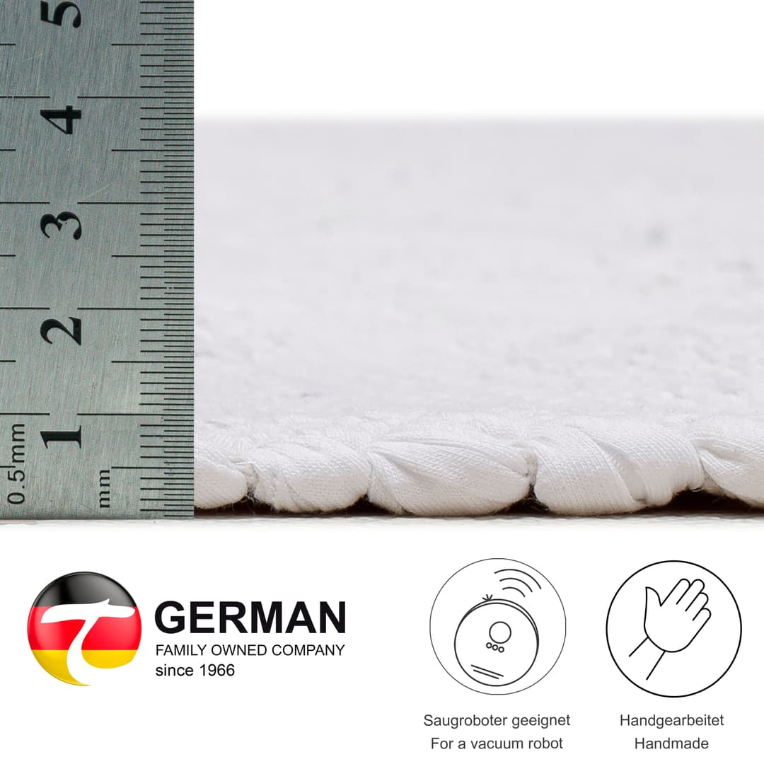 THEKO Teppich Happy Cotton Fleckerl | Weiß