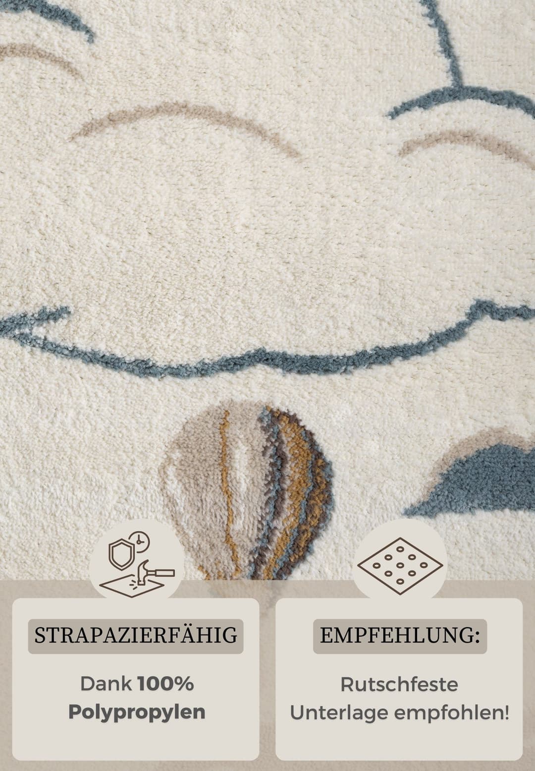 HANSE Home Kinderteppich Hot Air Ballon | Mehrfarbig