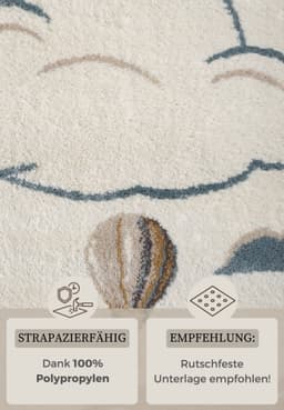 HANSE Home Kinderteppich Hot Air Ballon | Mehrfarbig