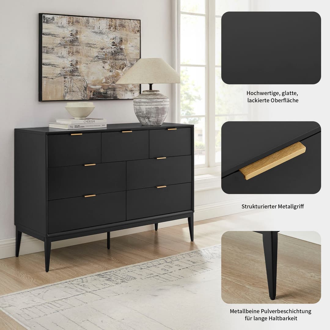 OTTO home Kommode Lavisha | Schwarz