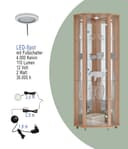 fif möbel Eckvitrine TRIO | Holztöne 5