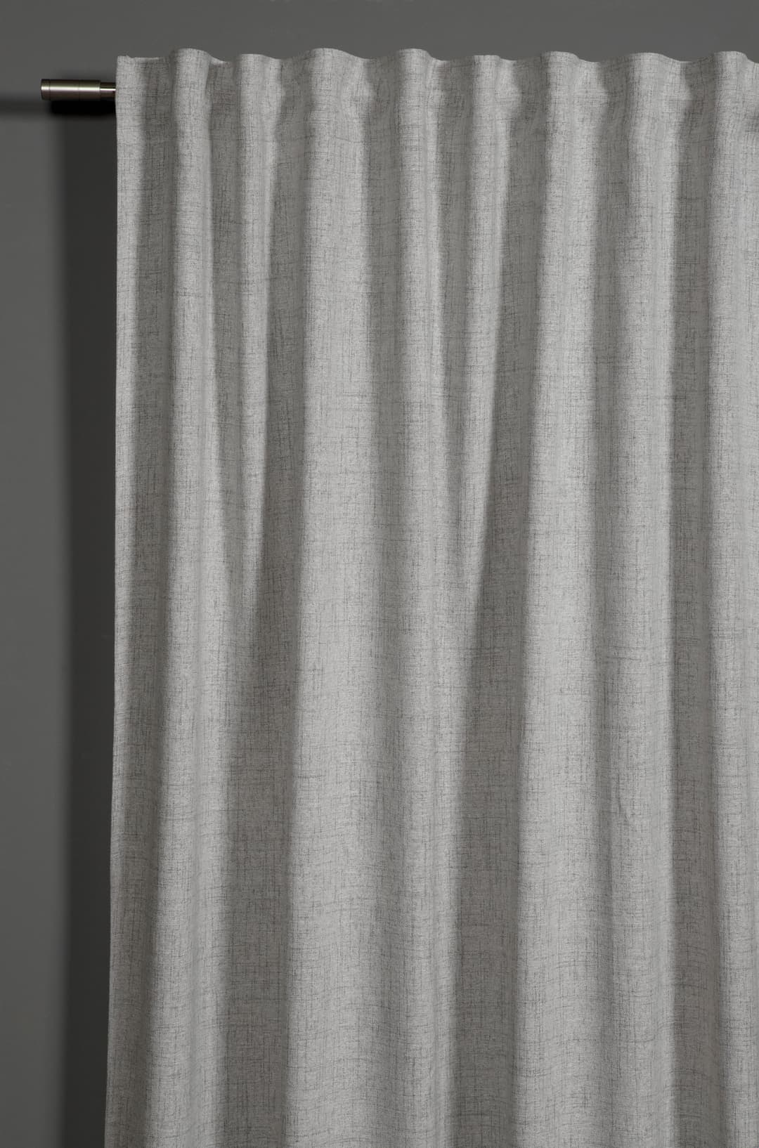 Sehlbach Gardine Schal Leinenoptik | Grau