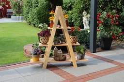 Promadino Blumenständer | Holztöne