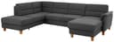 Home affaire Wohnlandschaft Palmera U-Form | Grau 3