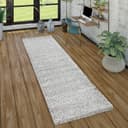 Paco Home Hochflor-Teppich Sky | Grau