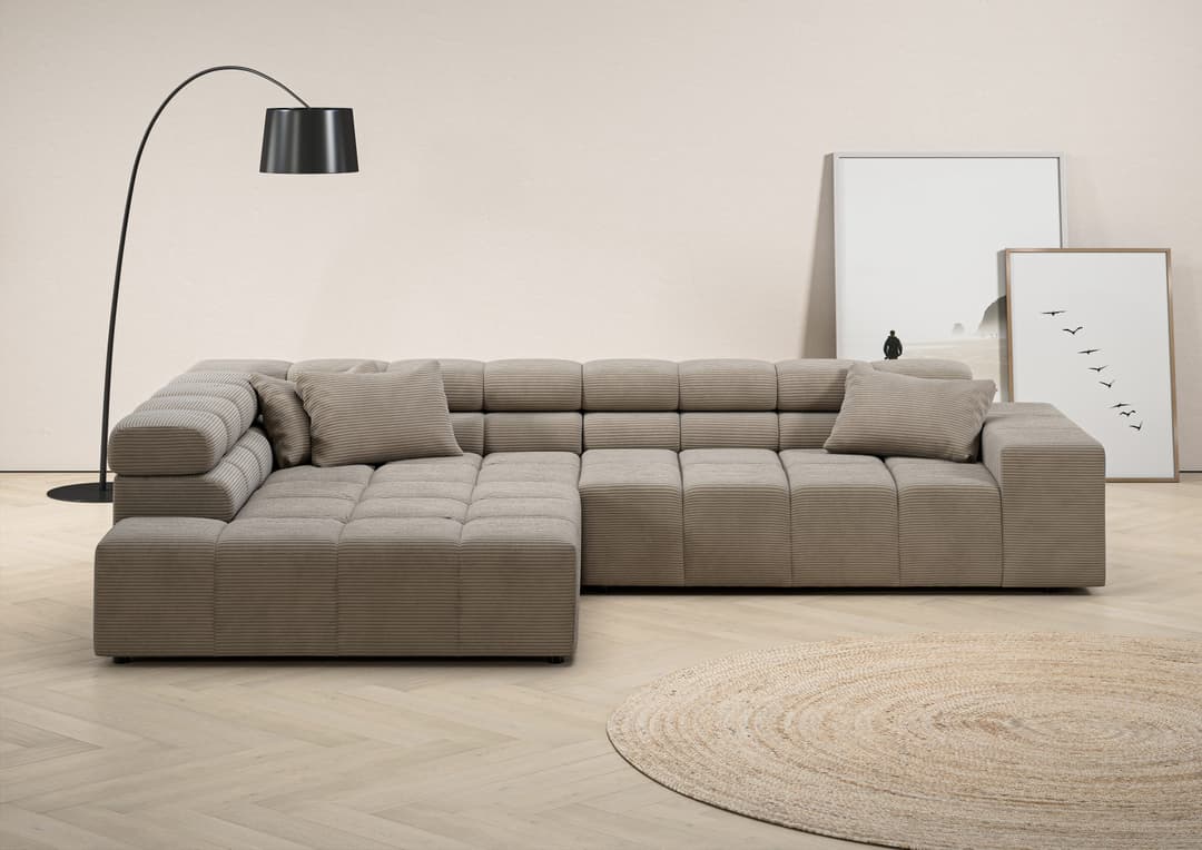 Home affaire Ecksofa Ancona | Braun