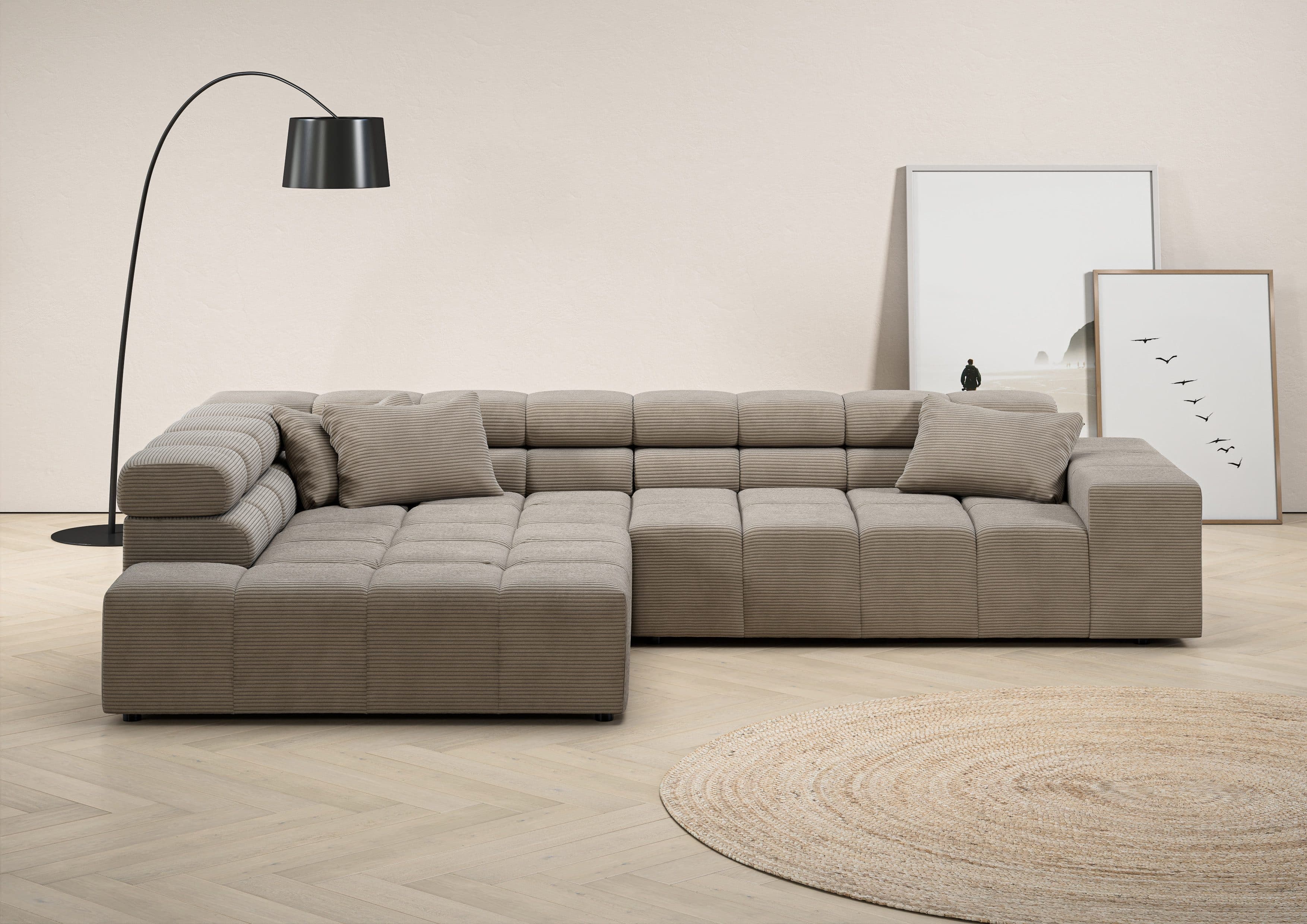 Home affaire Ecksofa Ancona | Braun