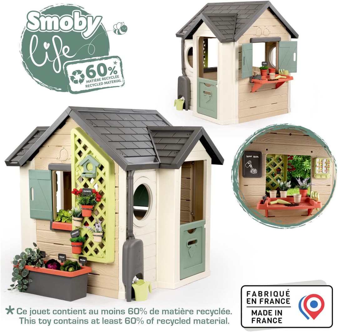 Smoby Spielhaus Smoby Life Garten | Mehrfarbig