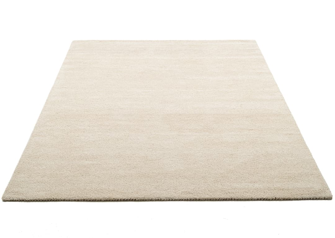 THEKO Wollteppich Gabbeh Uni | Beige