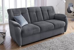 sit&more 3-Sitzer Sonoma mit Federkern | Grau