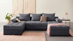 COLLECTION AB Wohnlandschaft Josy U-Form | Schwarz