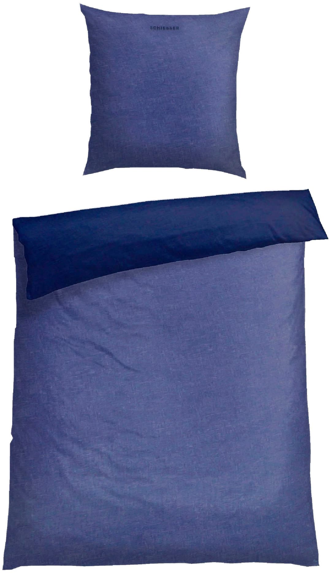 Schiesser Wendebettwäsche Doubleface | Blau