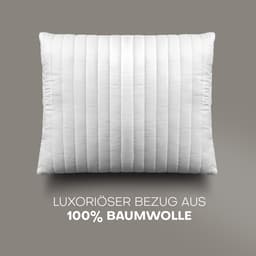John Cotton Baumwollkissen Magicline | Weiß