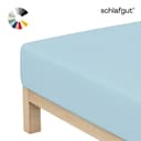 Schlafgut Basic Cotton Spannbettlaken | Blau 2