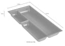 Nobilia Besteckeinsatz | Grau 2