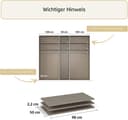 rauch Einlegeboden für Drehtürenschränke | Beige 3