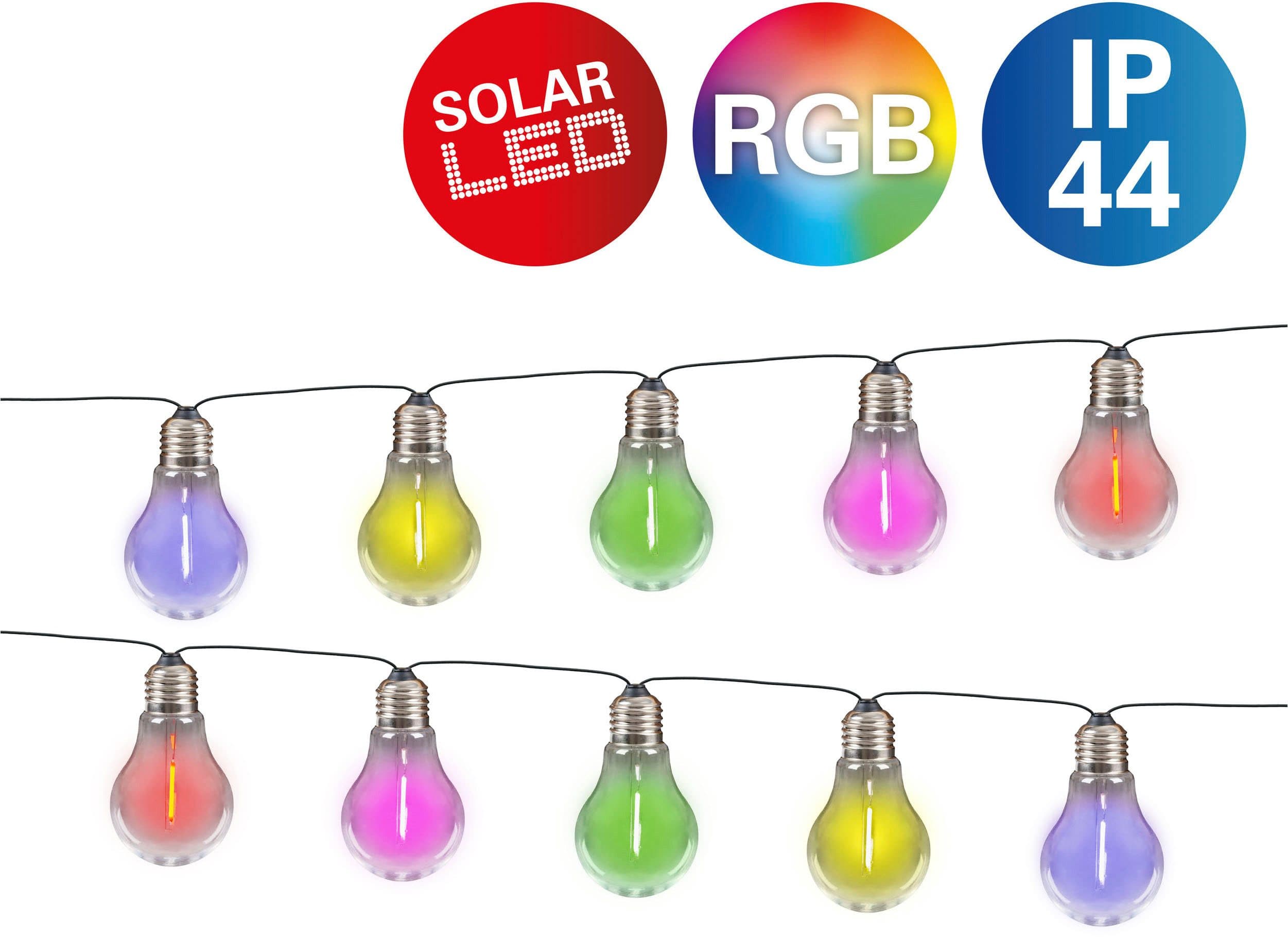näve LED-Lichterkette Linda | Mehrfarbig