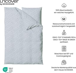 uncover by SCHIESSER Bettwäsche Punto | Blau