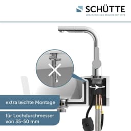 Schütte LONDON Einhebel-Mischbatterie | Silber