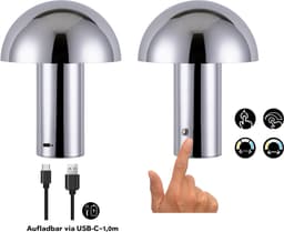 s.Oliver LED Tischleuchte Hillu | Silber