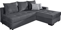 COLLECTION AB Ecksofa Josy L-Form | Grau