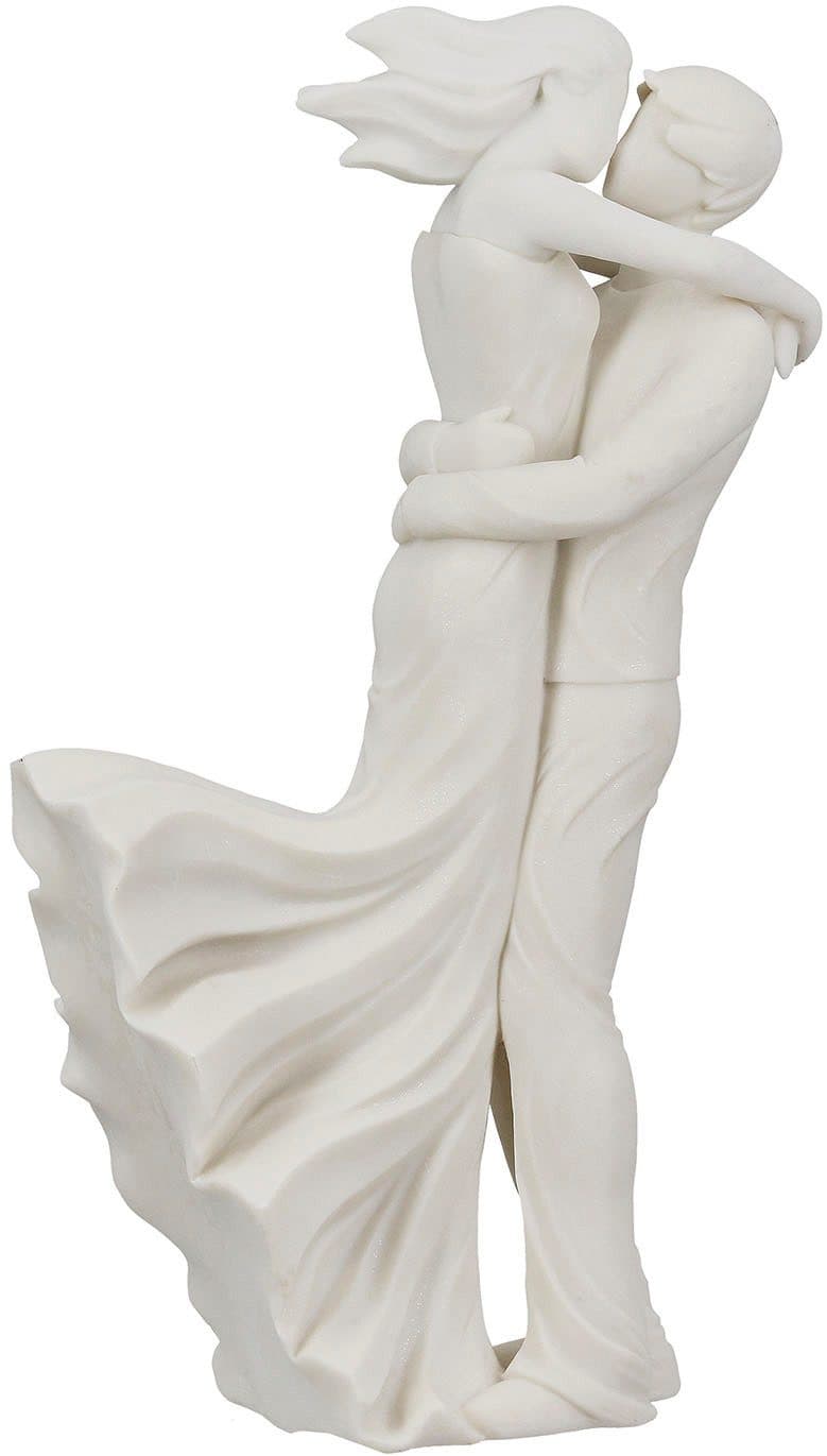 GILDE Dekofigur Paar Couple in the wind | Weiß
