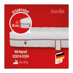 Paradies Varioduo 7-Zonen-Kaltschaummatratze | Weiß