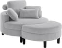 ATLANTIC home collection Loveseat Ravi | Grau 2