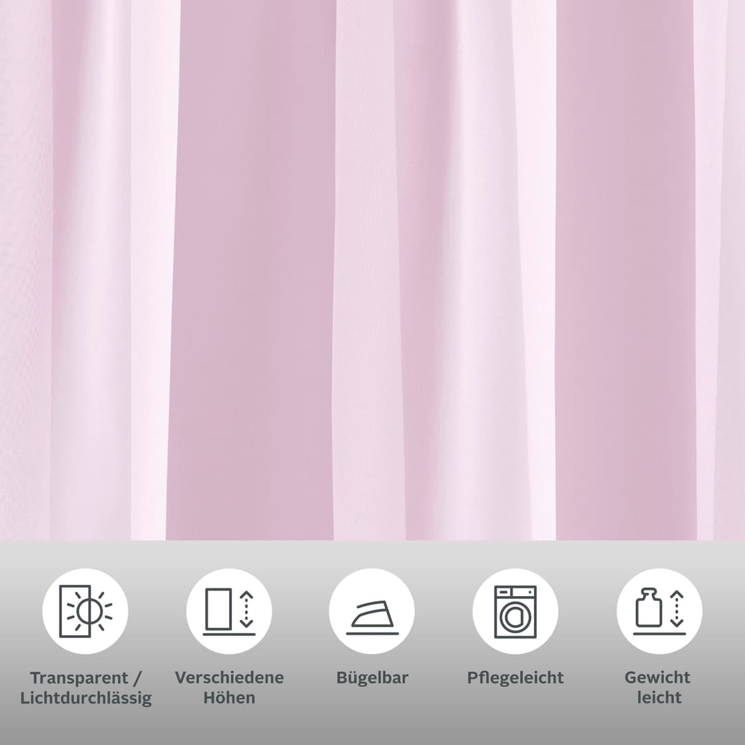 OTTO home Gardine XANA | Rosa